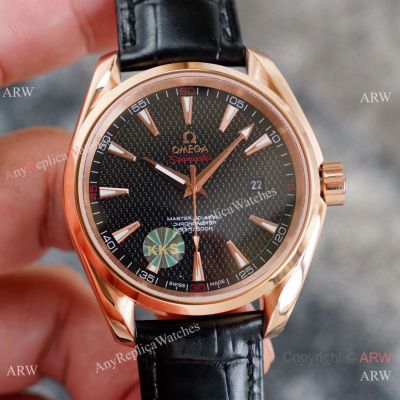 Swiss Quality Omega Seamaster Aqua Terra Ryder Cup Watch 41.5mm Citizen Rose Gold Case